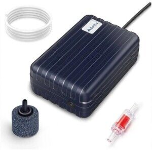 Aquarium Air Pump Compact Fish Tank Air Pump Quiet Aquarium Bubbler Aerator